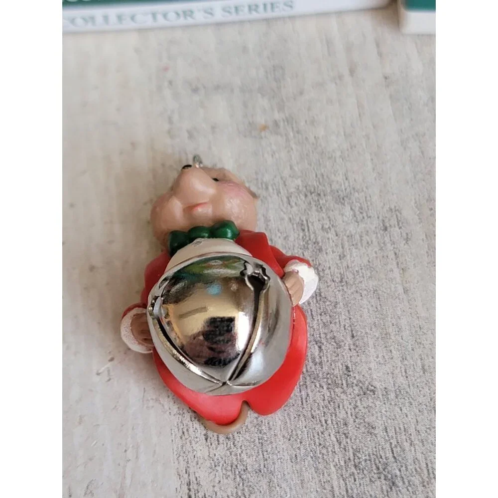 Hallmarks mouse miniature‎ variety candle bell ornament Xmas set